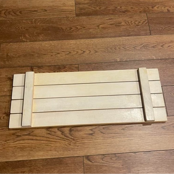 Floral Wooden Bath Tray - Picture 3 of 3